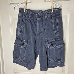 American Eagle Outfitters Blue Cargo Shorts. Y2K